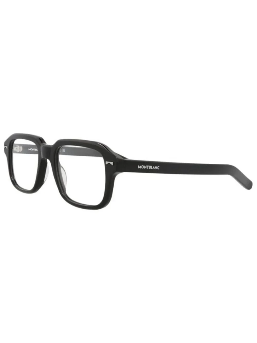 New Montblanc Mens Square/Rectangle Black Black Transparent Fashion Designer Eye